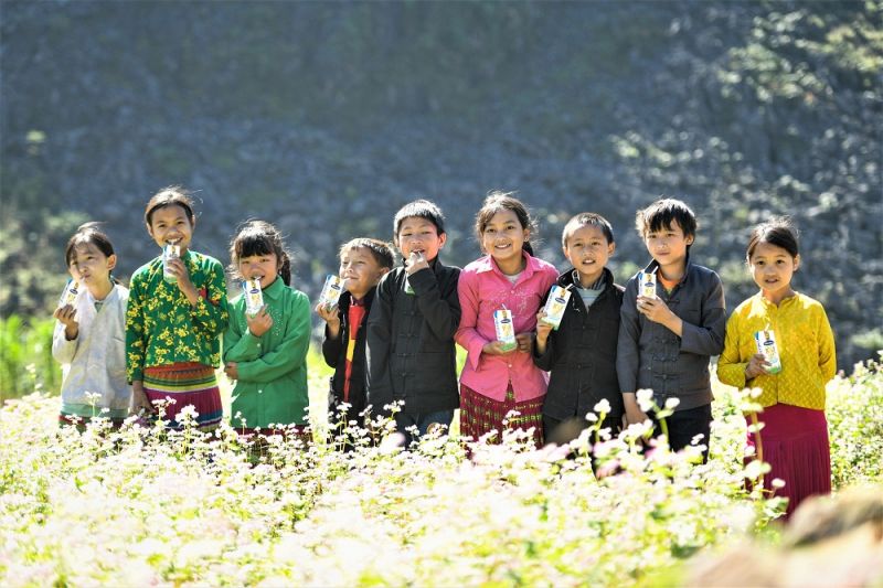 Trong năm 2020, Quỹ sữa Vươn cao Việt Nam và Vinamilk đã trao tặng 1,7 triệu ly sữa cho trẻ em ở 27 tỉnh thành trên cả nước