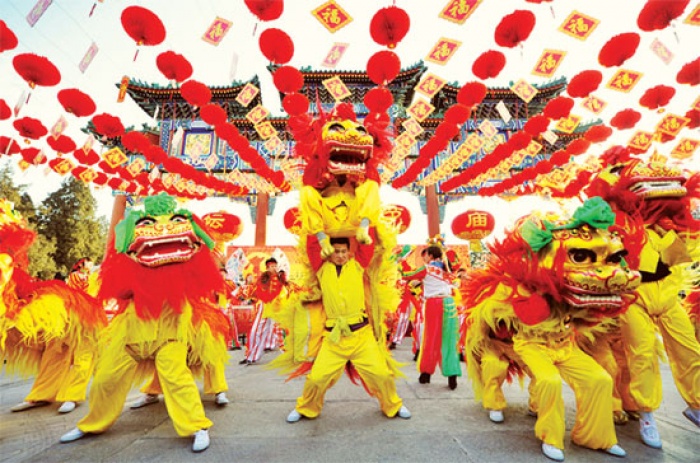 mua lan su rong net dep van hoa tet viet