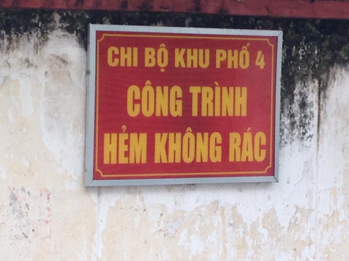 Một kiểu chống đổ rác... bằng lời!