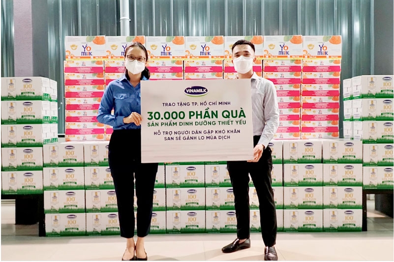San sẻ khó khăn với cộng đồng - 1 trong 3 mục tiêu của Vinamilk trong mùa dịch
