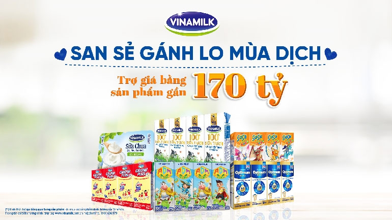 San sẻ khó khăn với cộng đồng - 1 trong 3 mục tiêu của Vinamilk trong mùa dịch