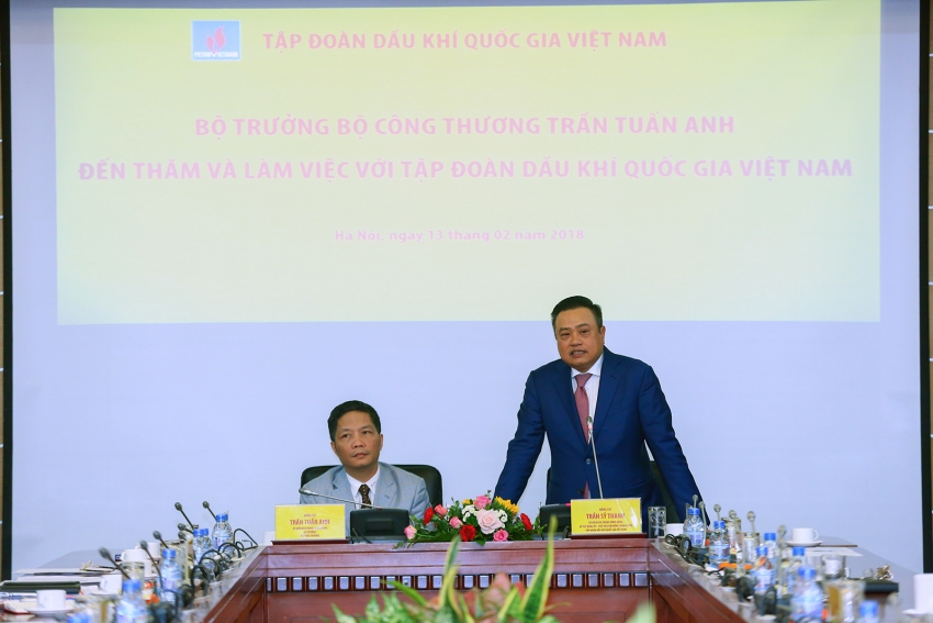 bo truong bo cong thuong lam viec voi tap doan dau khi viet nam