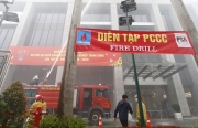 Diễn tập PCCC và cứu nạn cứu hộ tại trụ sở Petrovietnam