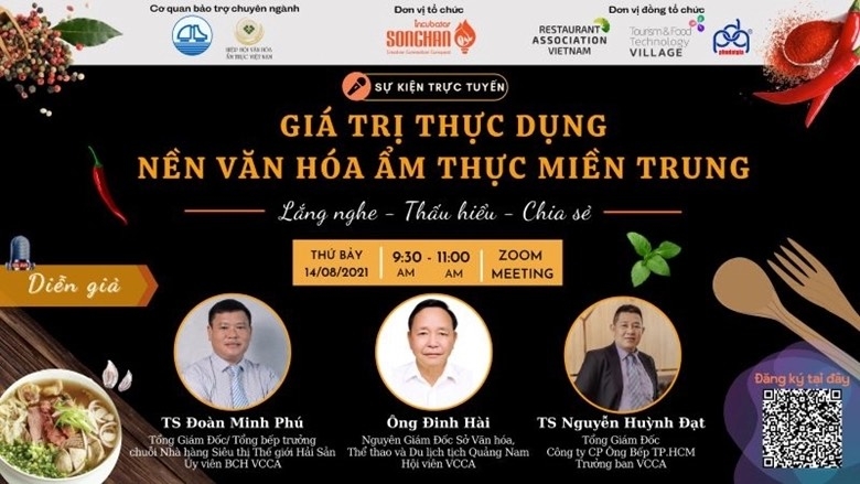 Quảng Bình tham dự hội thảo trực tuyến “Giá trị thực dụng - Nền văn hóa ẩm thực miền Trung”