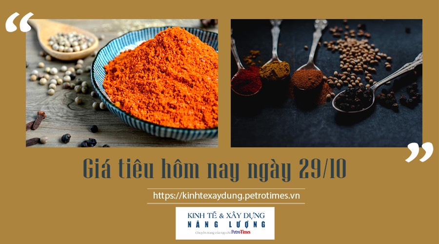 Giá tiêu hôm nay 29/10: Tăng 500 đồng/kg tại các tỉnh Đông Nam Bộ Giá tiêu hôm nay 29/10: Tăng 500 đồng/kg tại các tỉnh Đông Nam Bộ
