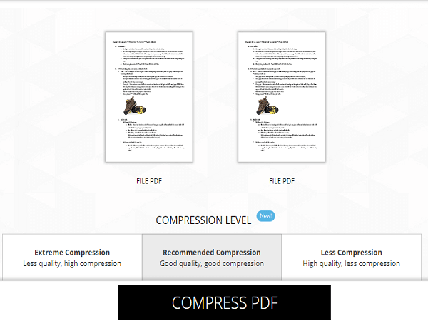 Hướng dẫn giảm dung lượng PDF trực tuyến nhanh nhất