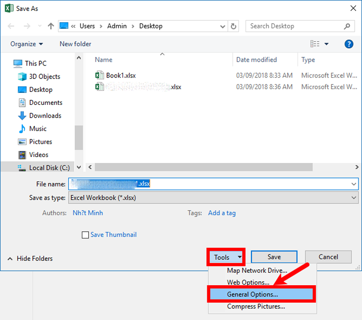 Cách đặt mật khẩu cho file Excel đơn giản nhất