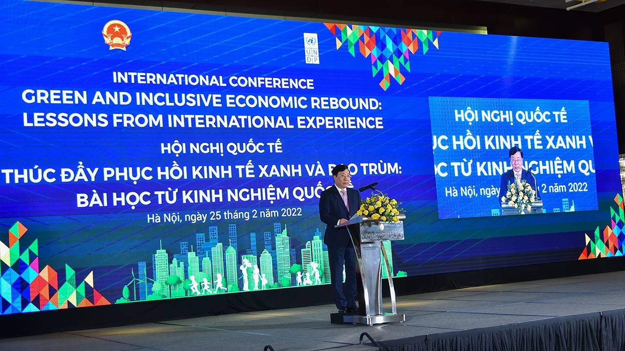 Hội nghị quốc tế về “Thúc đẩy phục hồi kinh tế xanh và bao trùm: Bài học từ kinh nghiệm quốc tế”