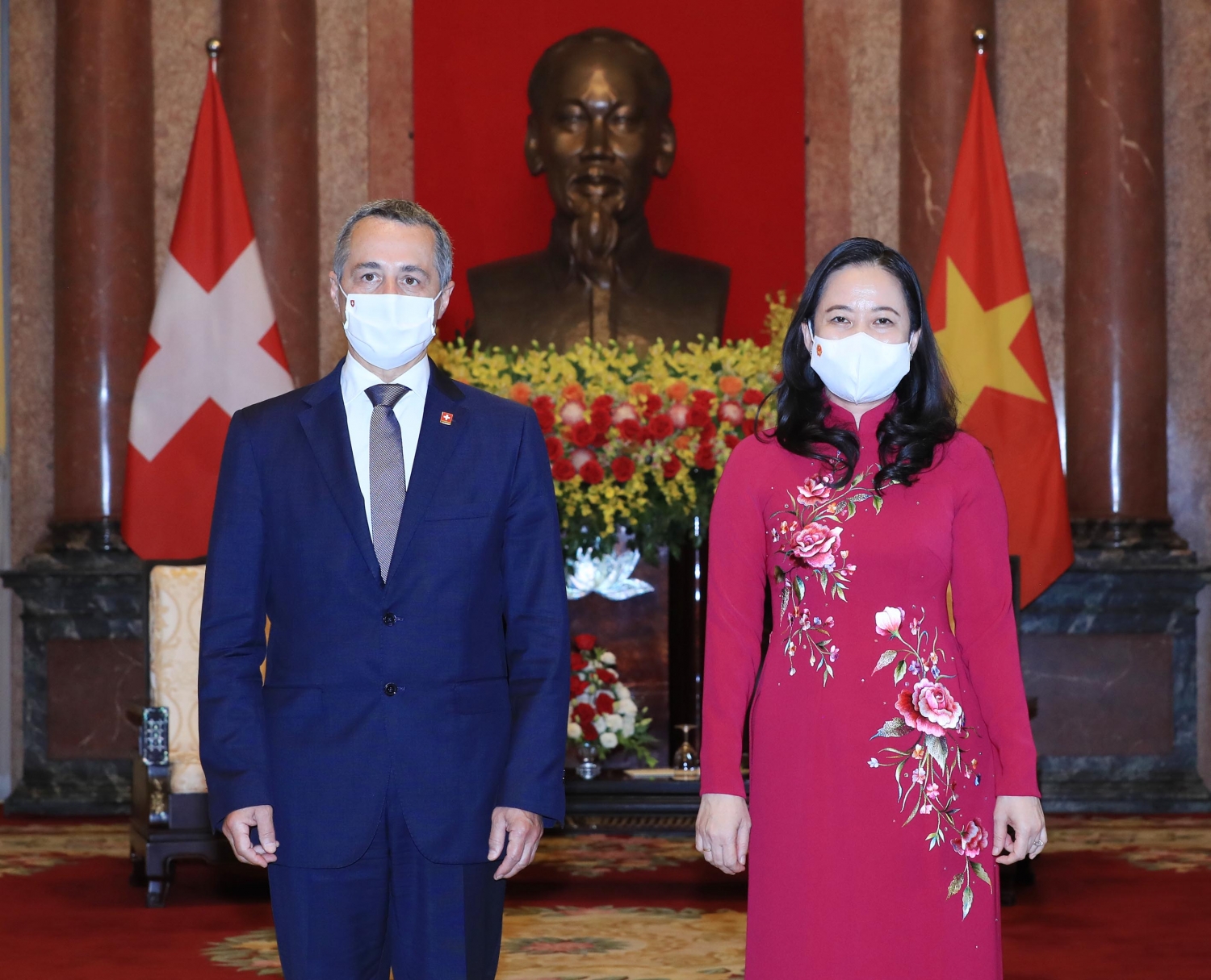 Phó Chủ tịch nước Võ Thị Ánh Xuân tiếp xã giao Phó Tổng thống, Bộ trưởng Ngoại giao Thụy Sỹ