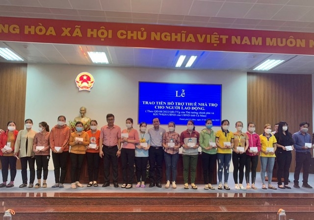 Hai tỉnh đầu tiên hỗ trợ tiền thuê nhà cho hơn 2.400 lao động