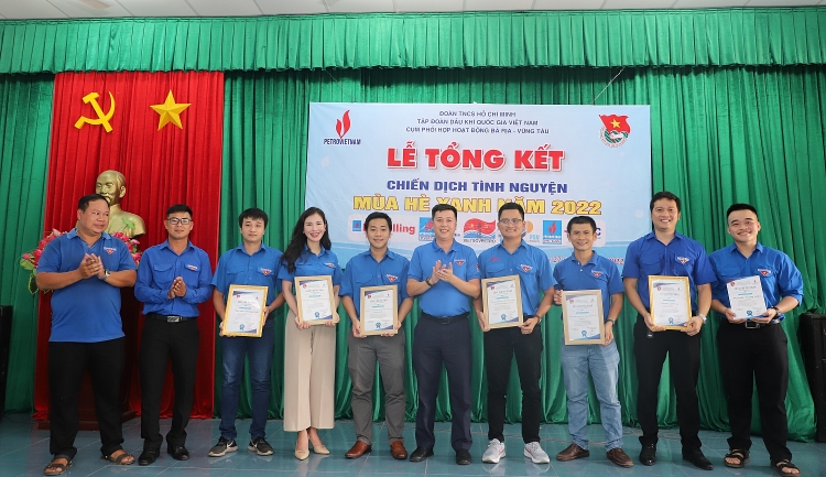 Cụm phối hợp hoạt động Bà Rịa - Vũng Tàu: Dấu ấn Mùa hè xanh năm 2022