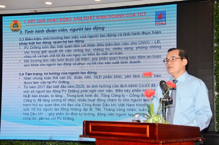 Công đoàn PV Drilling đồng hành cùng Tổng công ty vượt khó khăn thách thức, giữ vững nhịp độ SXKD