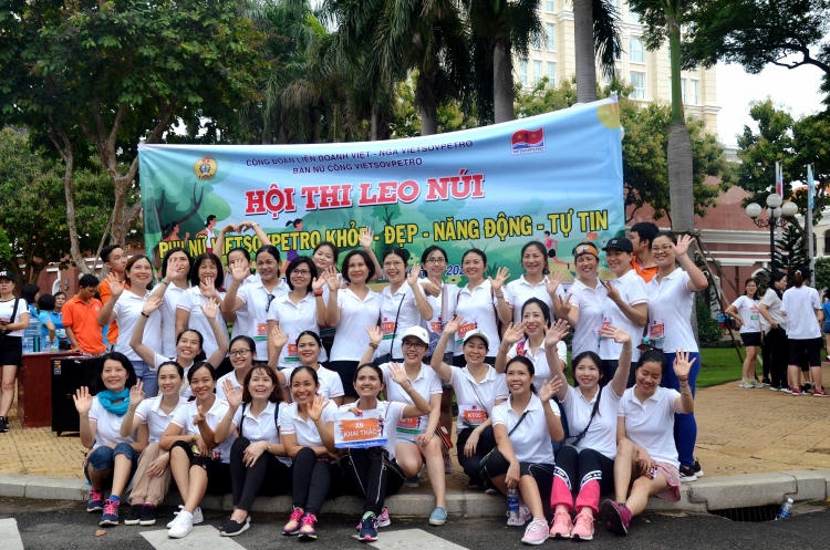 Ban Nữ công Vietsovpetro tổ chức hội thi “Leo núi vì sức khỏe cộng đồng năm 2020
