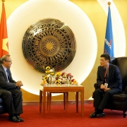 Đoàn công tác Tập đoàn AES đến thăm và làm việc tại PV GAS