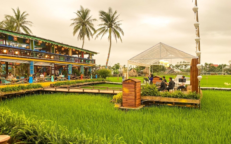 Mô hình quán cafe giữa thiên nhiên được ưa chuộng tại Quảng Nam (Ảnh: CTV)