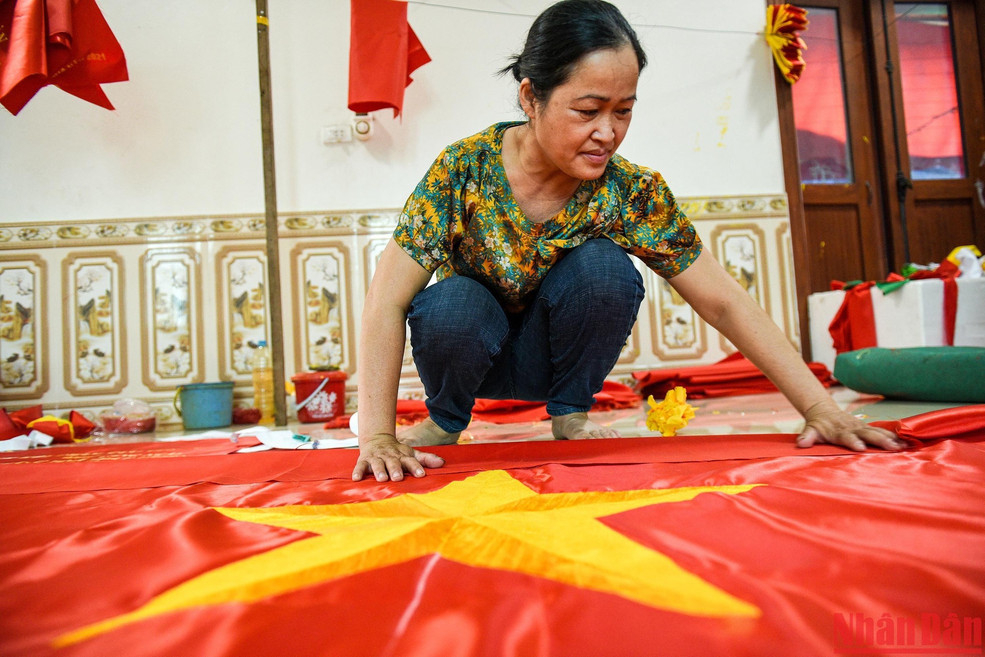 Làng may cờ Tổ quốc