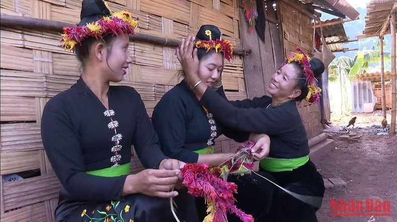 Độc đáo Tết hoa mào gà của người Cống bản Lả Chà, Điện Biên