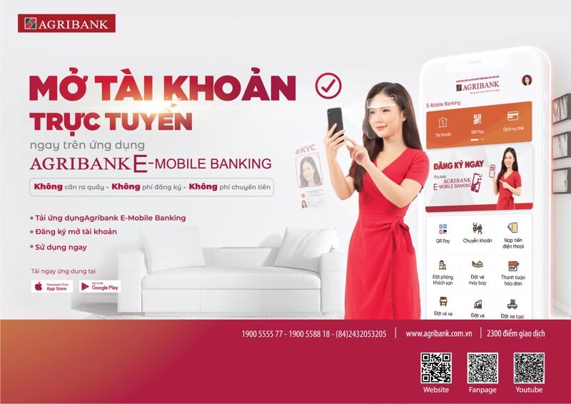 Tin nhanh ngân hàng ngày 4/9: Agribank ra mắt dịch vụ mở tài khoản trực tuyến
