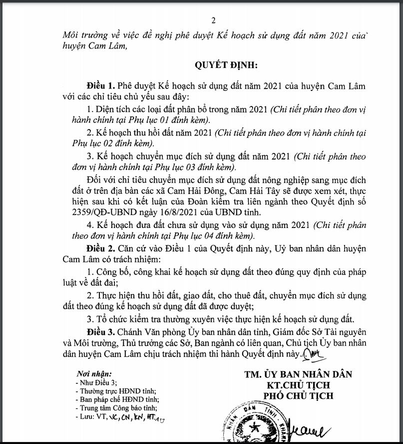 Khánh Hòa kiểm tra tình trạng phân lô bán nền tại huyện Cam Lâm