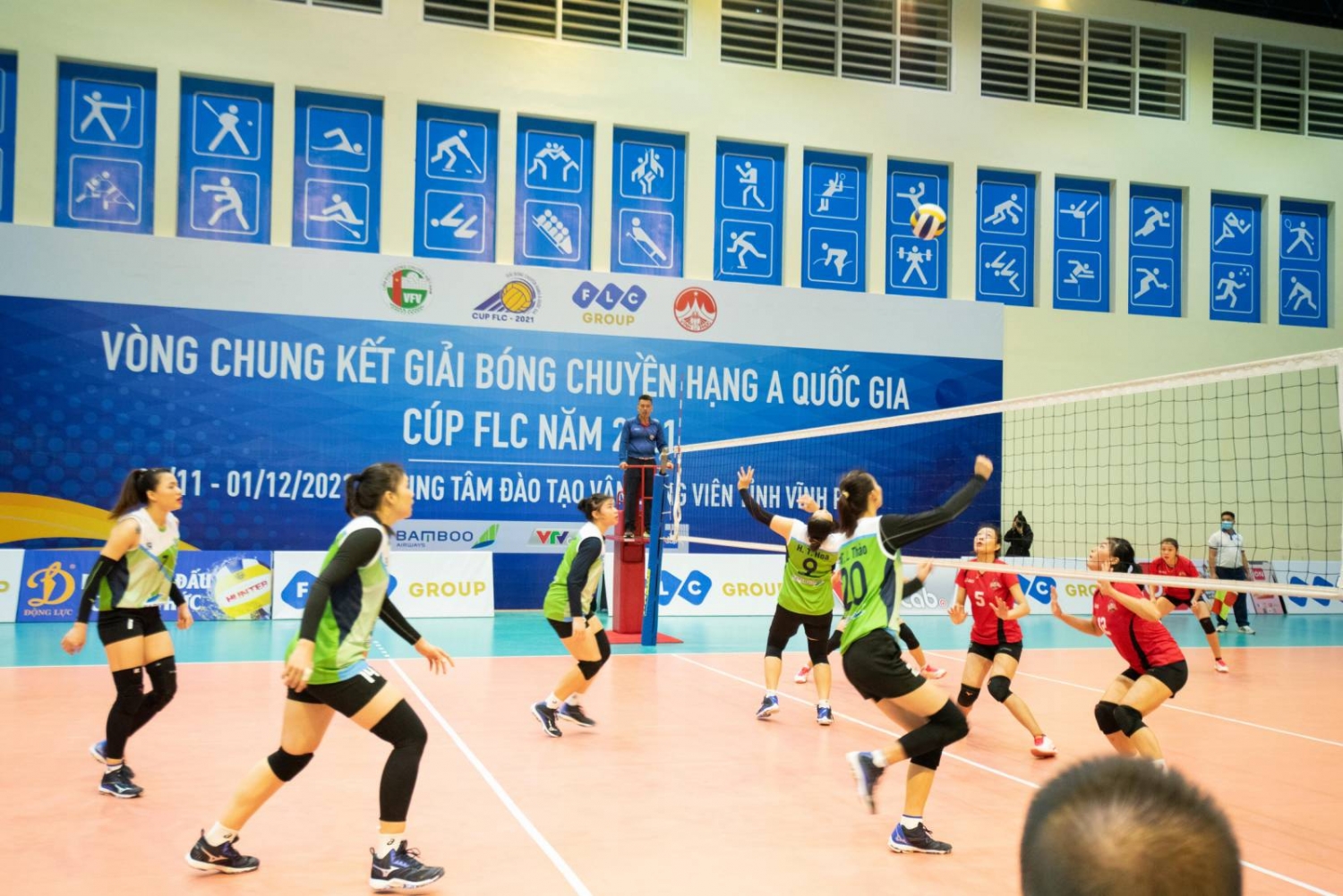 Bamboo Airways Vĩnh Phúc thắng ấn tượng trận khai mạc VCK bóng chuyền hạng A quốc gia 2021