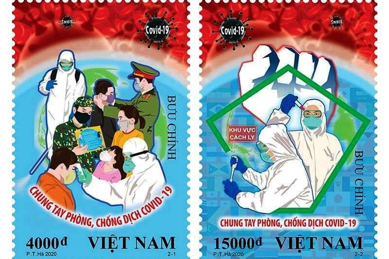 phat hanh tem chung tay phong chong dich covid 19