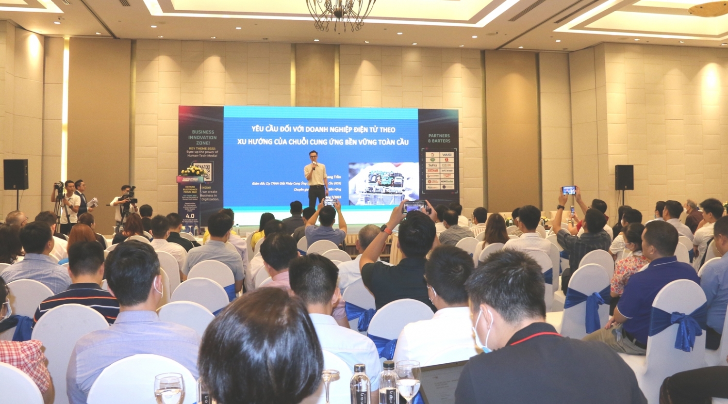 Diễn đàn Điện tử Việt Nam năm 2022: Phát triển bền vững 4.0 cho ngành điện tử Diễn đàn Điện tử Việt Nam năm 2022: Phát triển bền vững 4.0 cho ngành điện tử