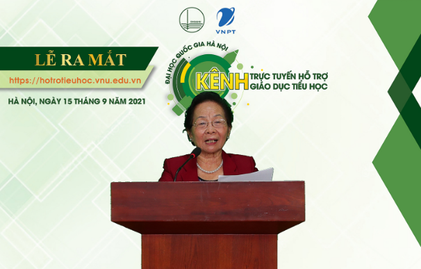 Đại học Quốc gia Hà Nội ra mắt kênh trực tuyến hỗ trợ giáo dục tiểu học