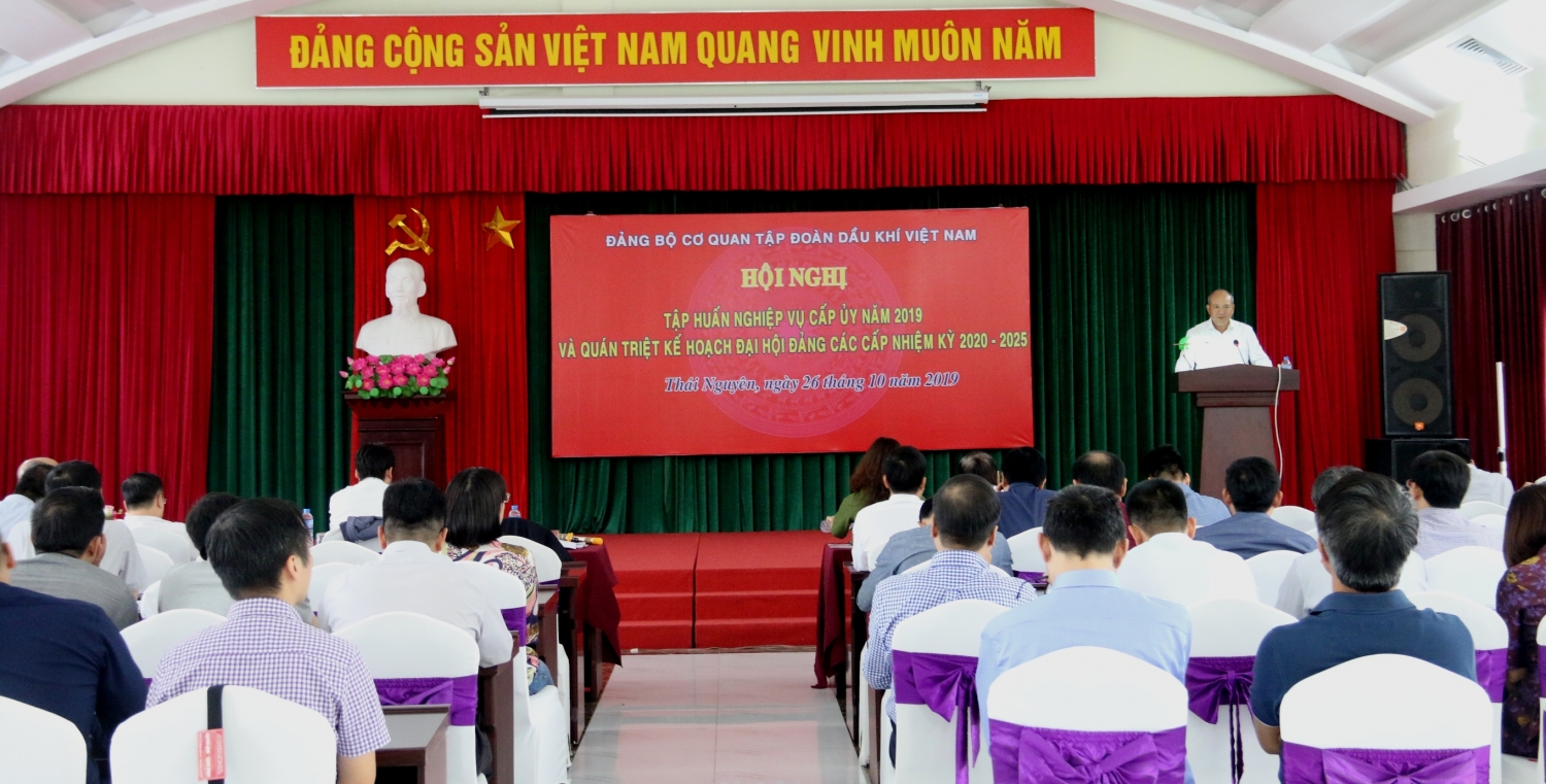 dang uy co quan tap doan to chuc hoi nghi boi duong nghiep vu cap uy nam 2019