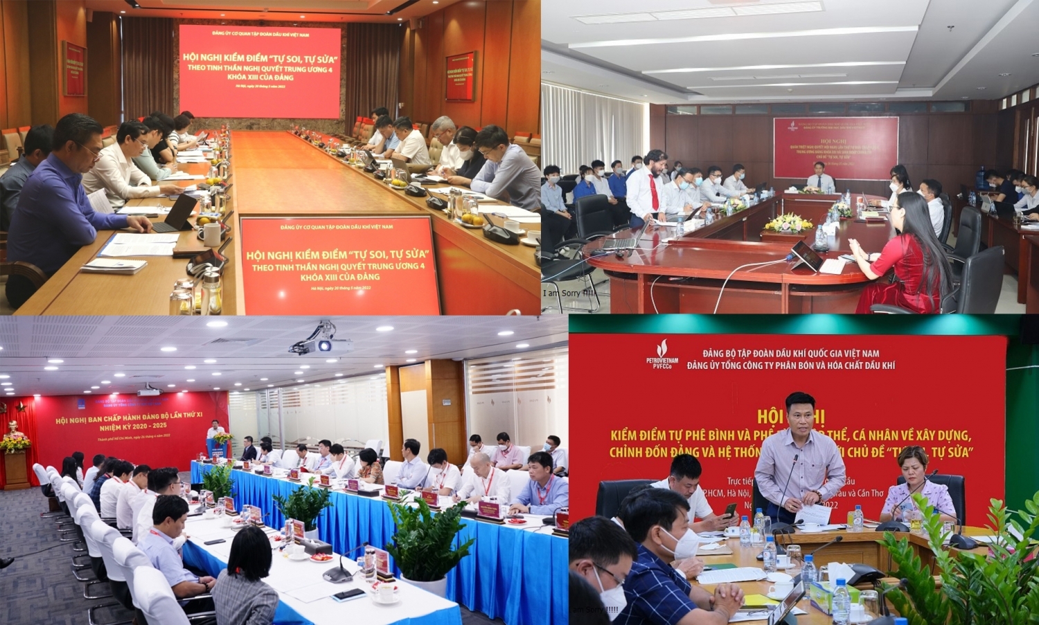 Các Chi Đảng bộ trực thuộc Đảng ủy Tập đoàn tổ chức Hội nghị kiểm điểm Tự soi - Tự sửa theo tinh thần Nghị quyết Trung ương 4 khóa XIII