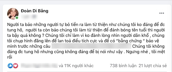Tin hot giải trí ngày 28/8: Vợ chồng Đoàn Di Băng tuyên bố ngưng làm từ thiện