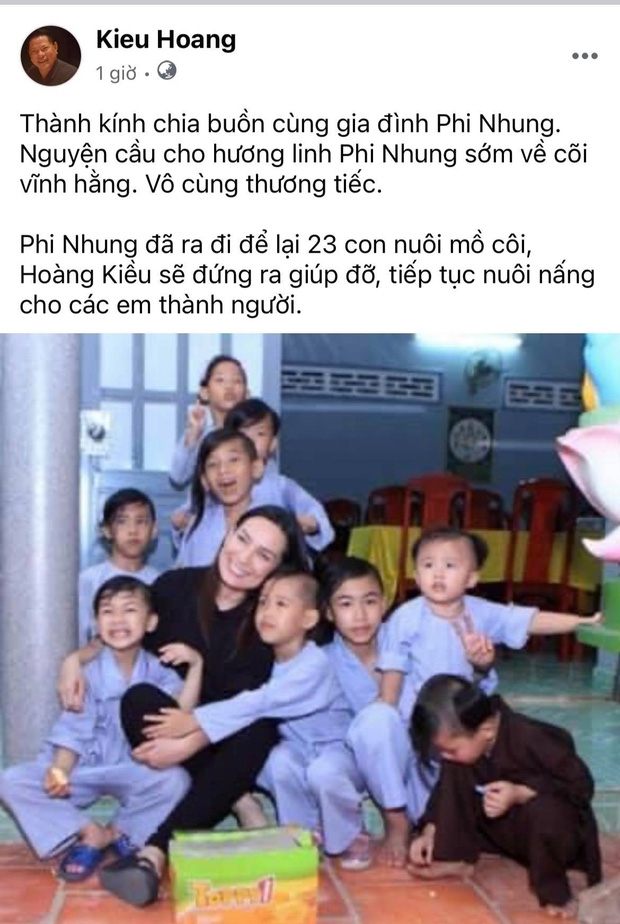 Sao Việt ngày 29/9: Thông tin tỷ phú Hoàng Kiều sẽ thay Phi Nhung nuôi 23 trẻ mồ côi
