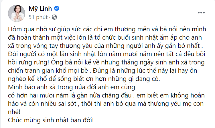 Sao Việt ngày 5/10: Diva Mỹ Linh tổ chức sinh nhật 