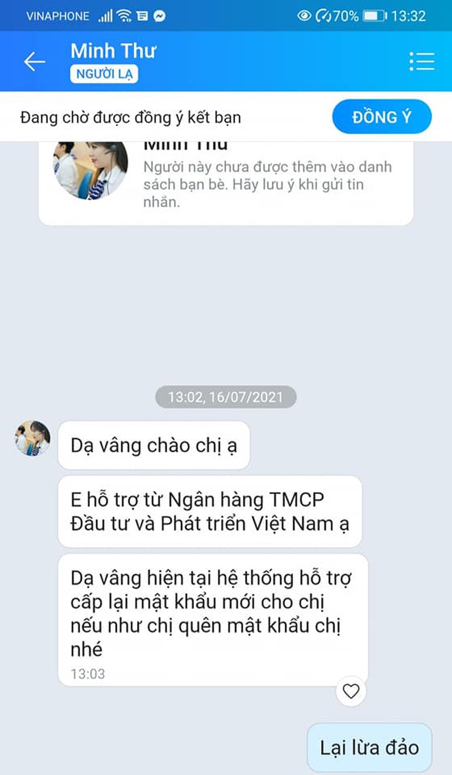 Nghe một cú điện thoại lạ của nhân viên BIDV rởm, mất luôn 108 triệu đồng  - 3