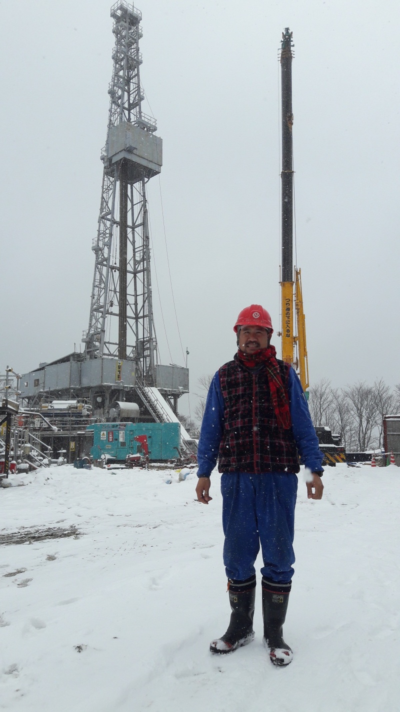 chum anh nguoi tho khoan pv drilling tren gian khoan dia nhiet o akita nhat ban
