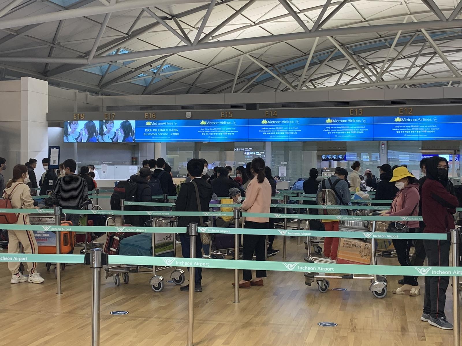 Bản tin về việc đưa công dân Việt Nam từ Hàn Quốc về nước