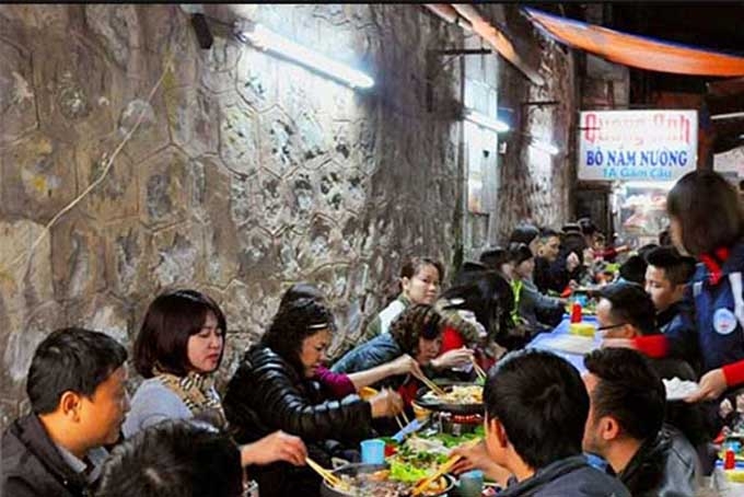 pho gam cau diem hen am thuc do nuong cua gioi tre ha noi