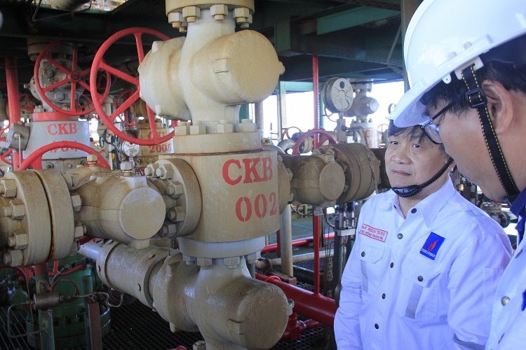 lanh dao pvn tham va lam viec tren gian stv cpp va cntt so 2