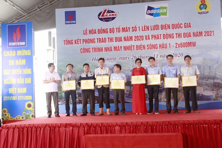 Hòa đồng bộ Tổ máy số 1 Nhà máy nhiệt điện Sông Hậu 1 vào hệ thống điện quốc gia 500kV